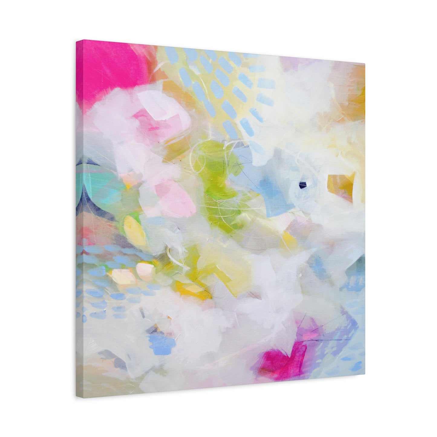 Pastel Abstract Canvas Wall Art Print - Candy