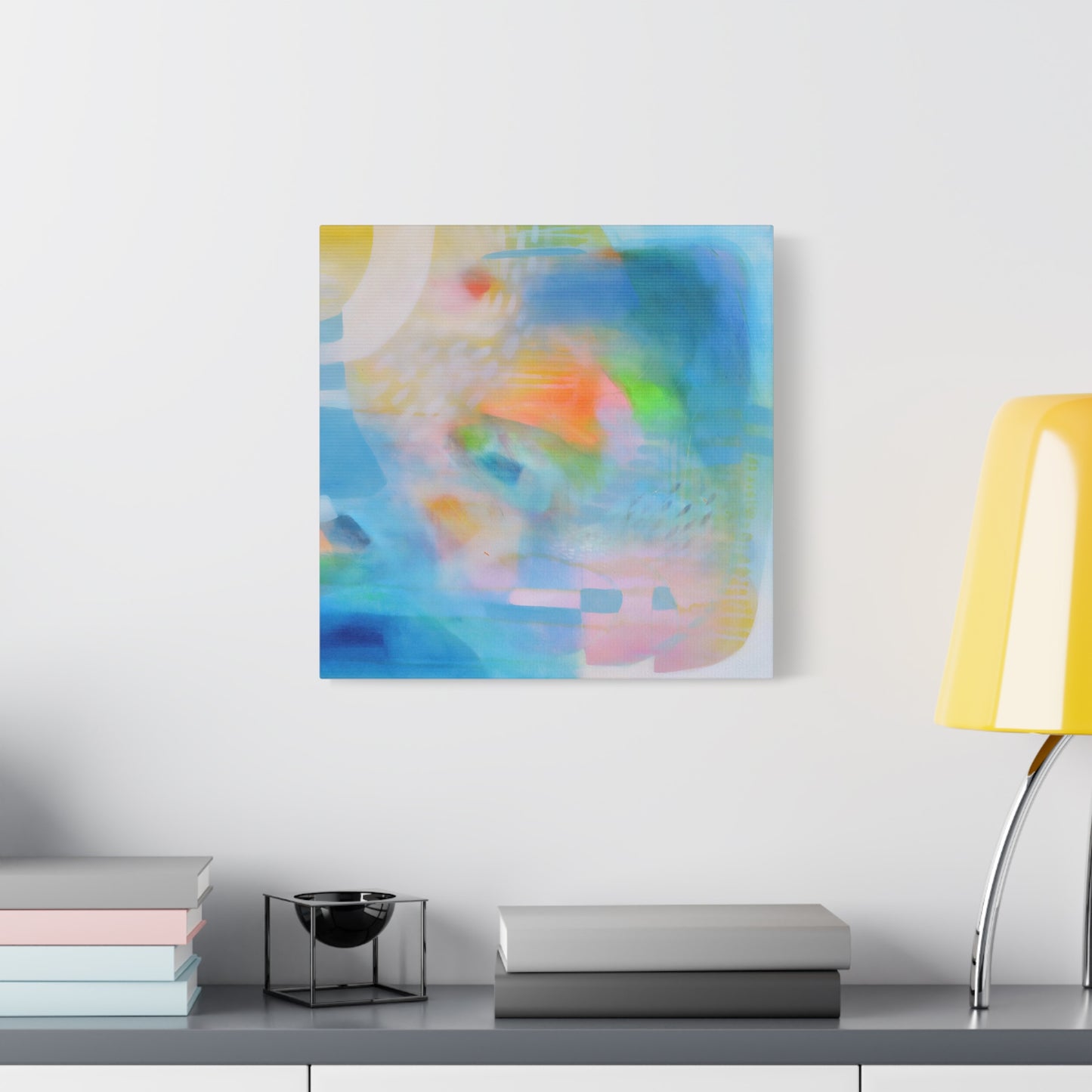 Blue Abstract Canvas Art Print