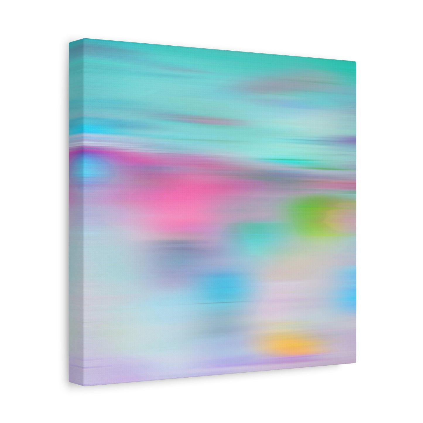 Pink Blue Abstract Landscape Canvas