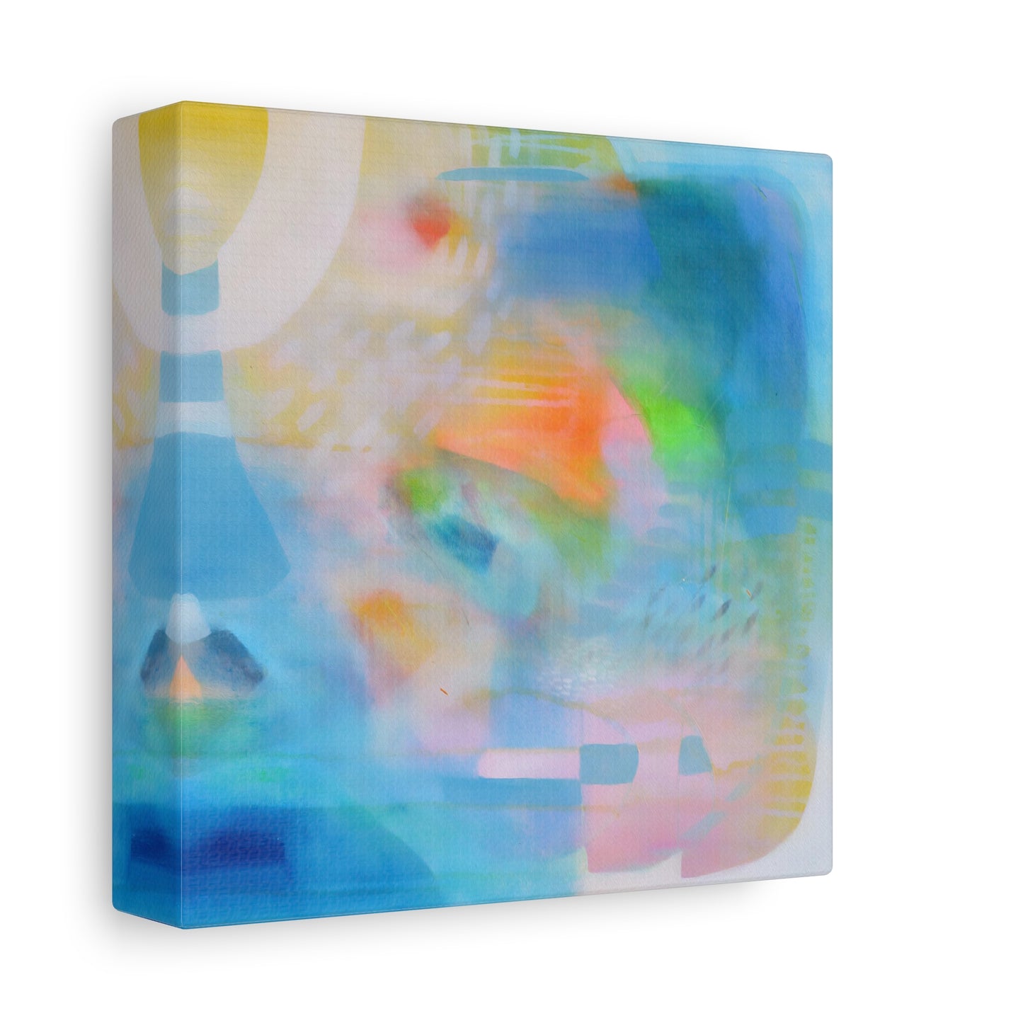 Blue Abstract Canvas Art Print