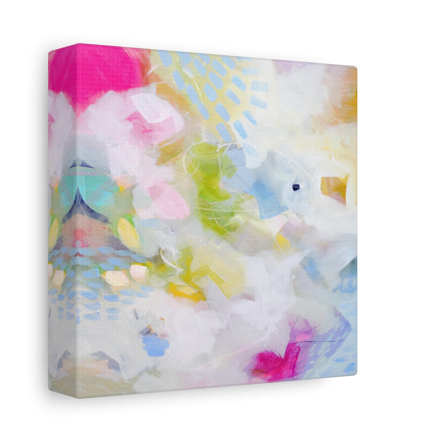 Pastel Abstract Canvas Wall Art Print - Candy