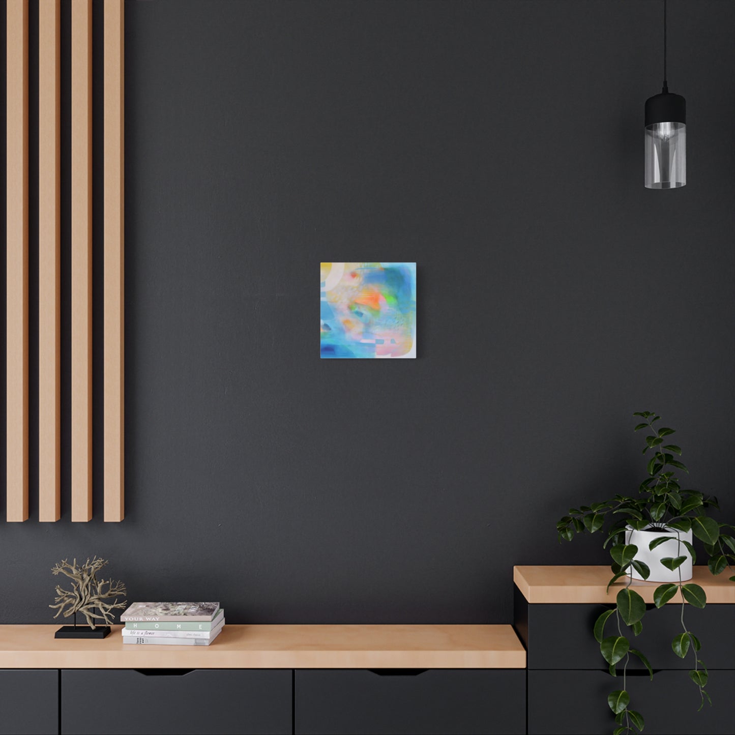 Blue Abstract Canvas Art Print