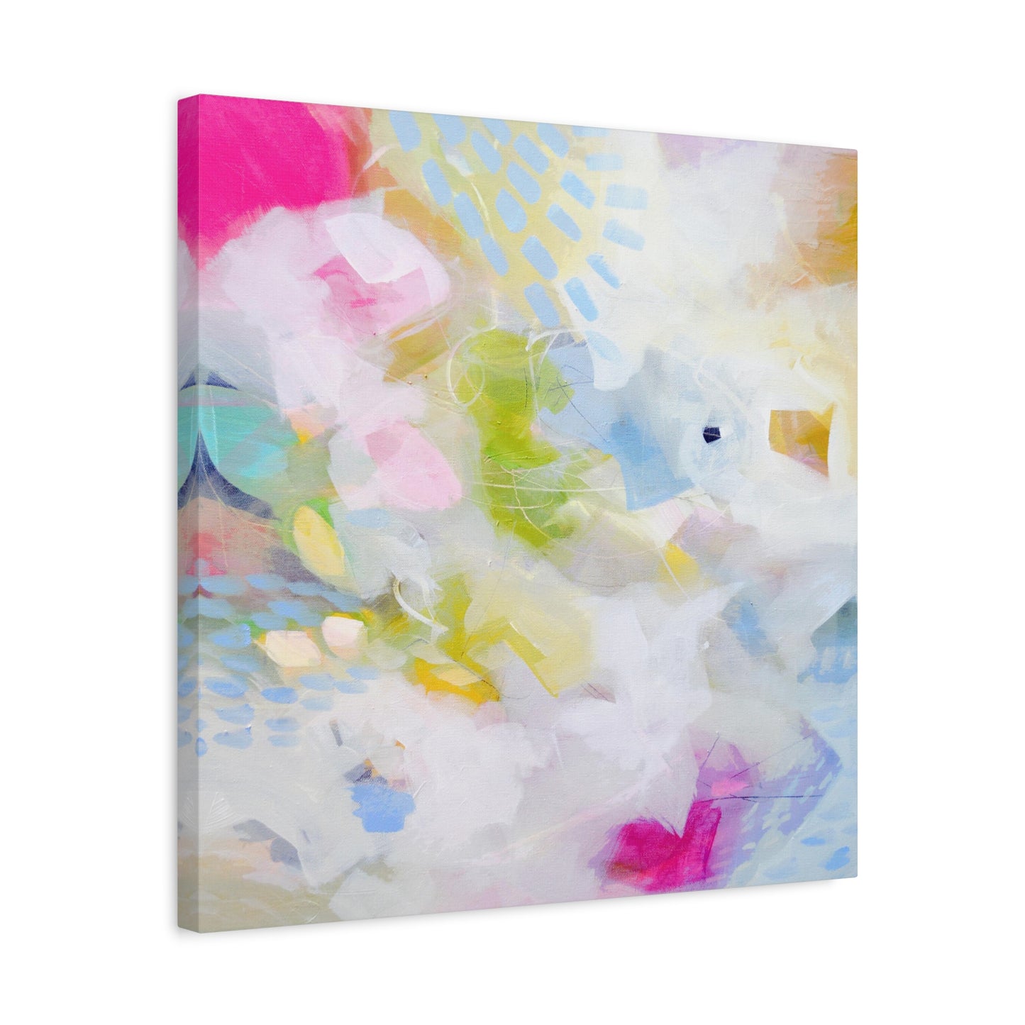 Pastel Abstract Canvas Wall Art Print - Candy