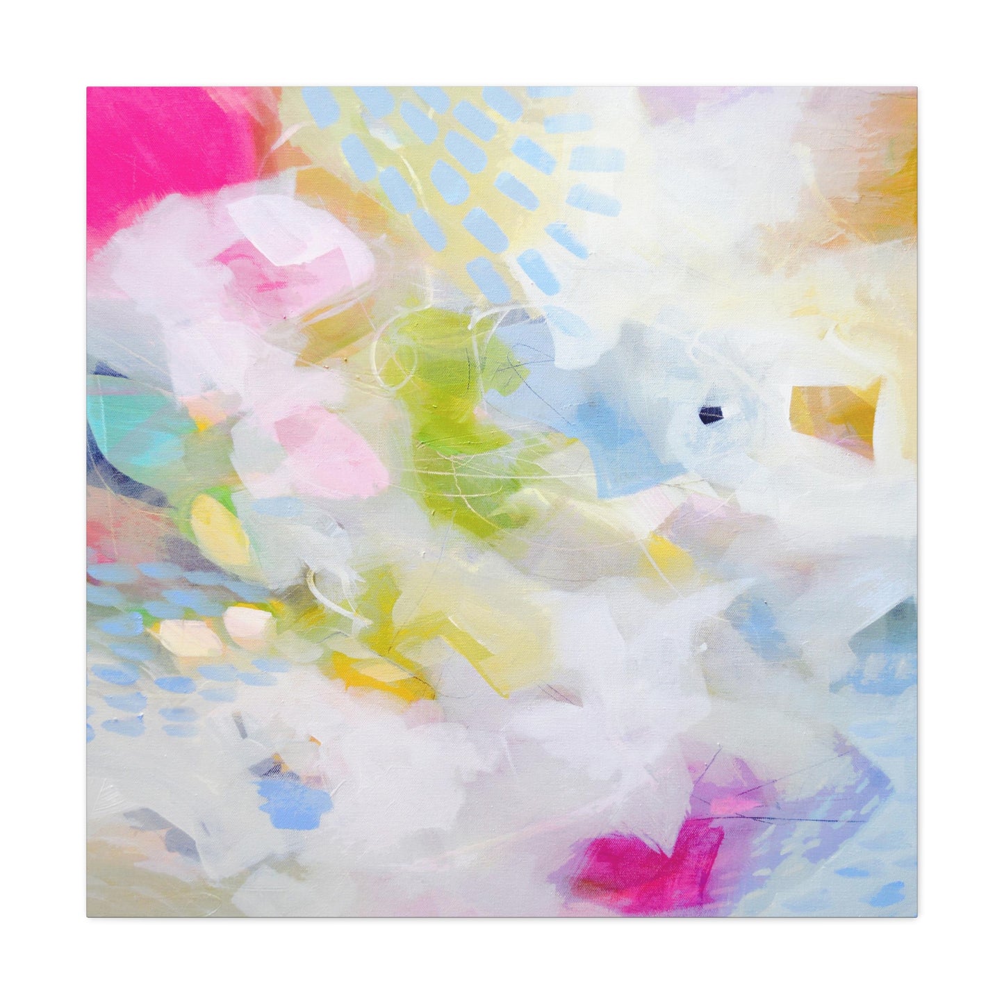 Pastel Abstract Canvas Wall Art Print - Candy