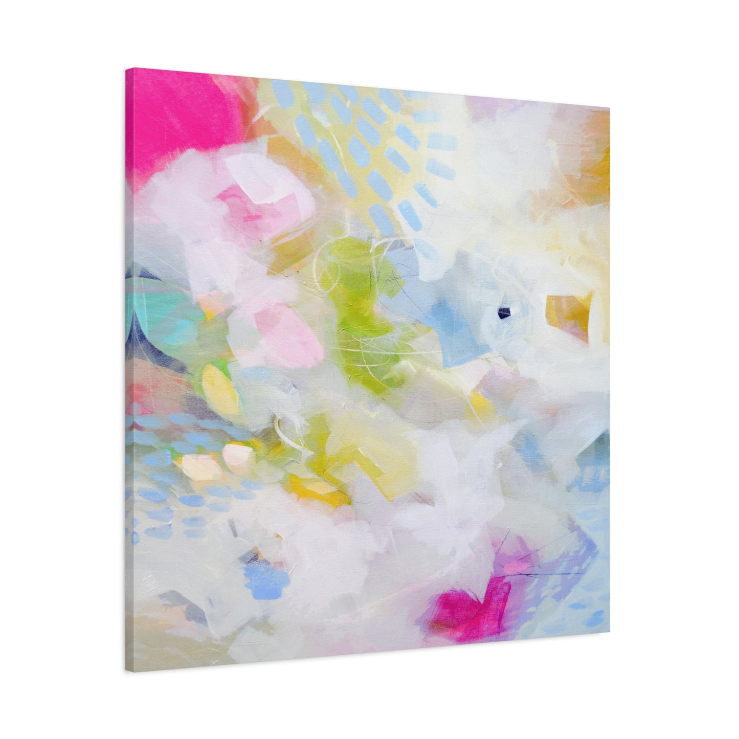 Pastel Abstract Canvas Wall Art Print - Candy