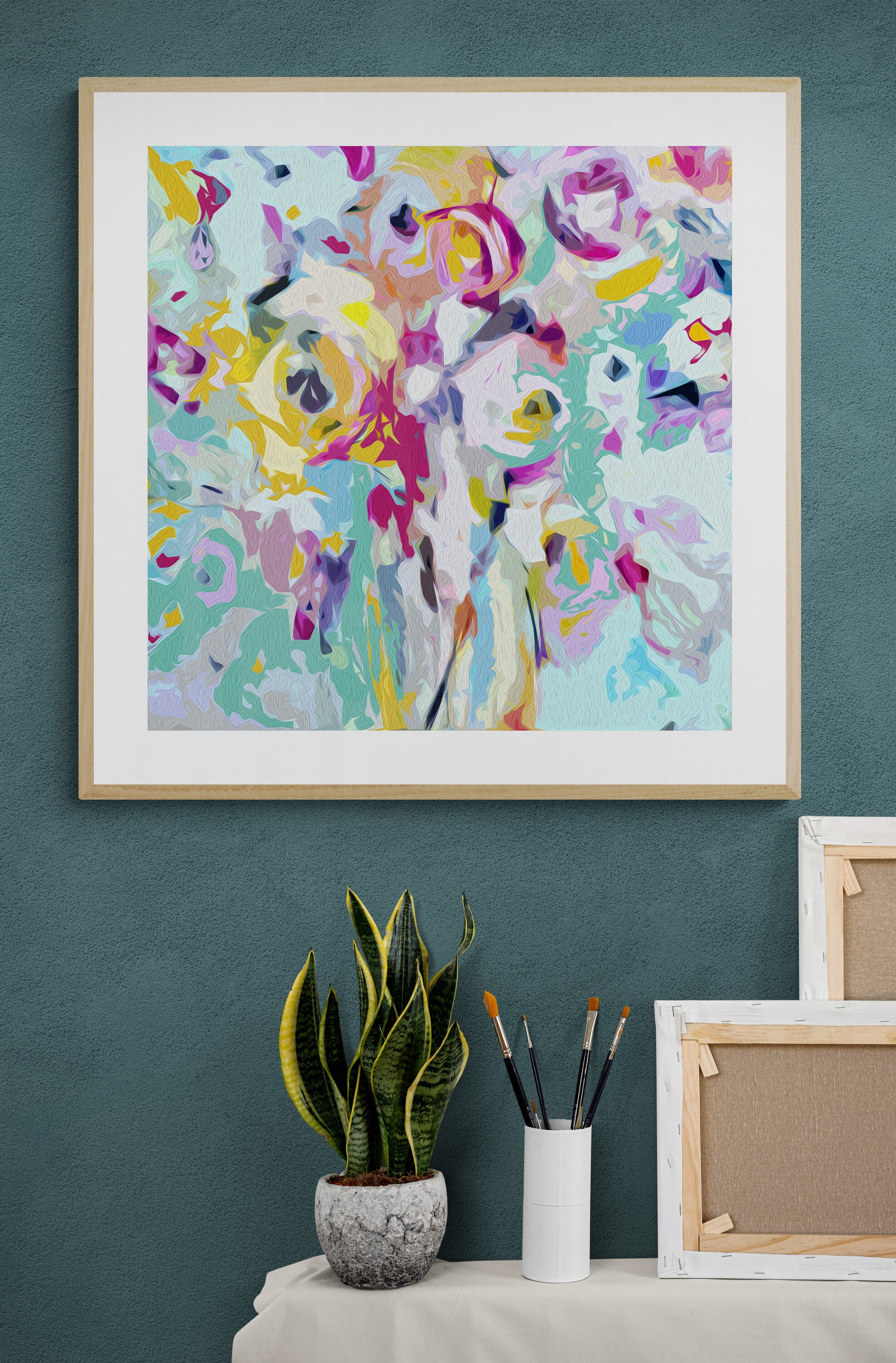 abstract floral art