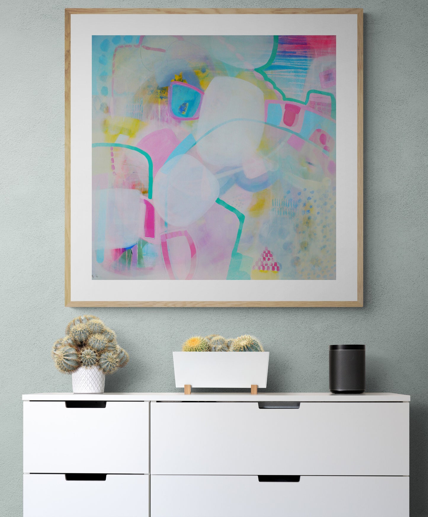 Large Abstract Art Giclee Print on Stretched Canvas or Fine Art Paper