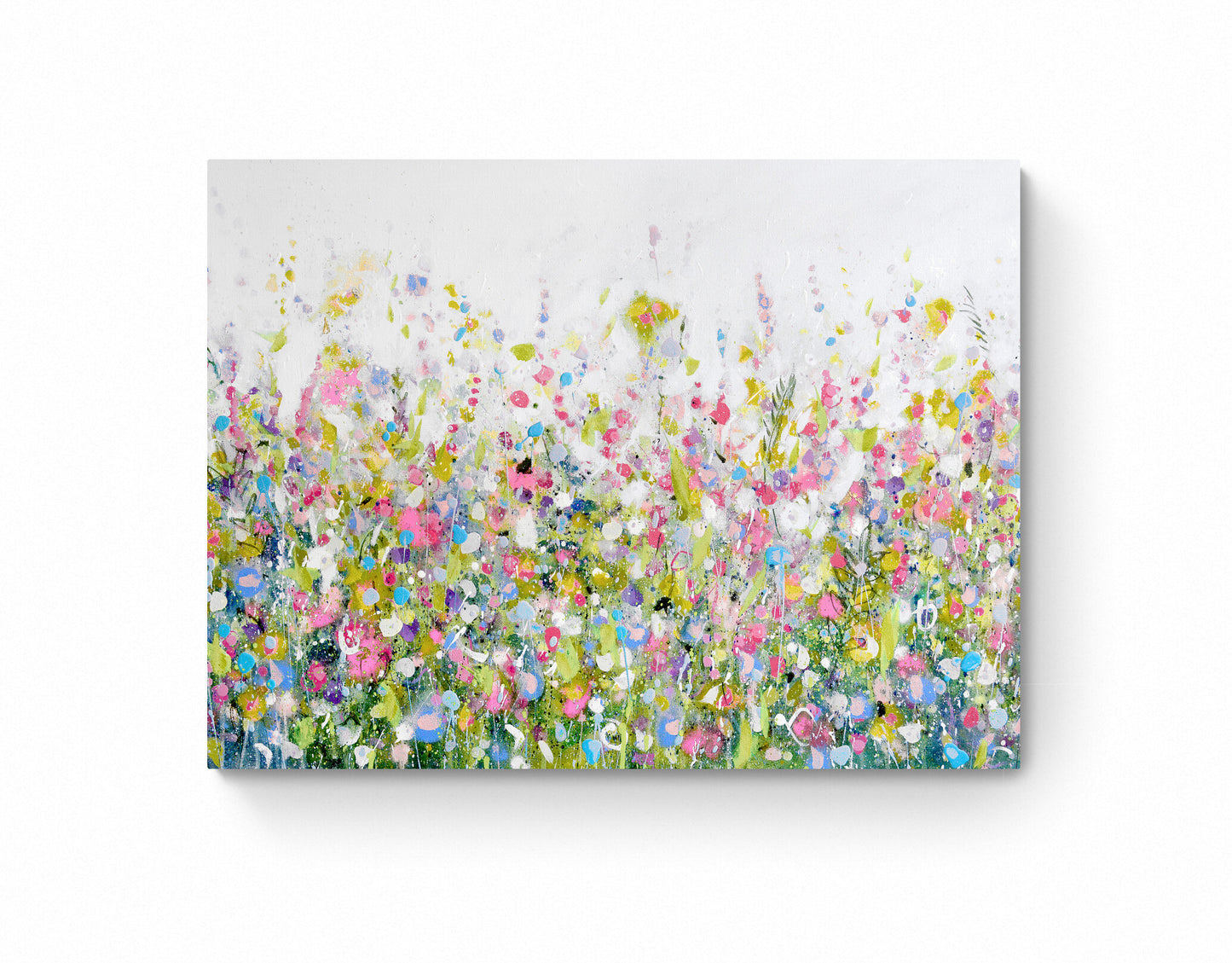 abstract floral meadow painting