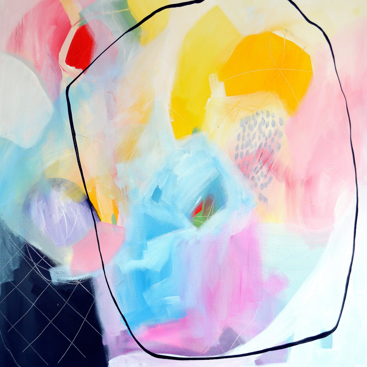 Modern Abstract Art Giclee Print on Stretched Canvas or Fine Art Paper
