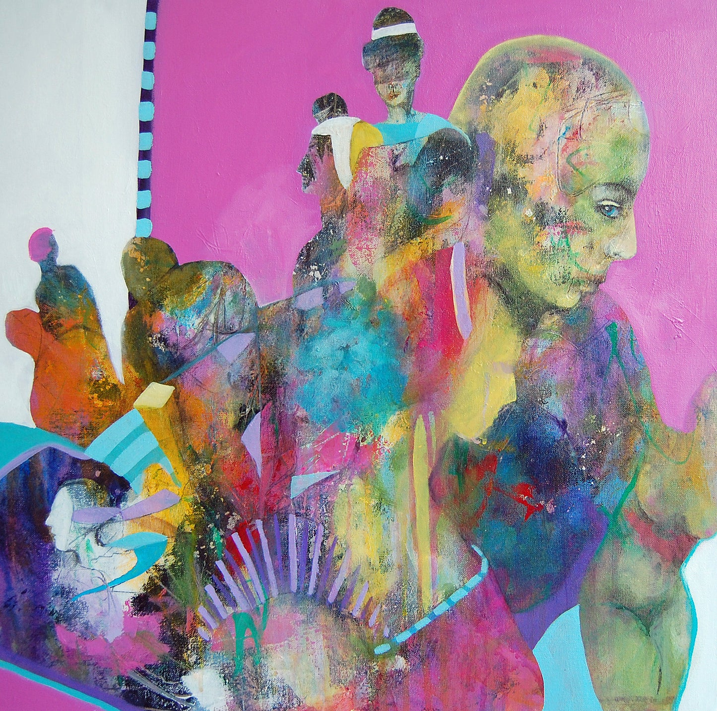 Original Abstract Figurative Painting