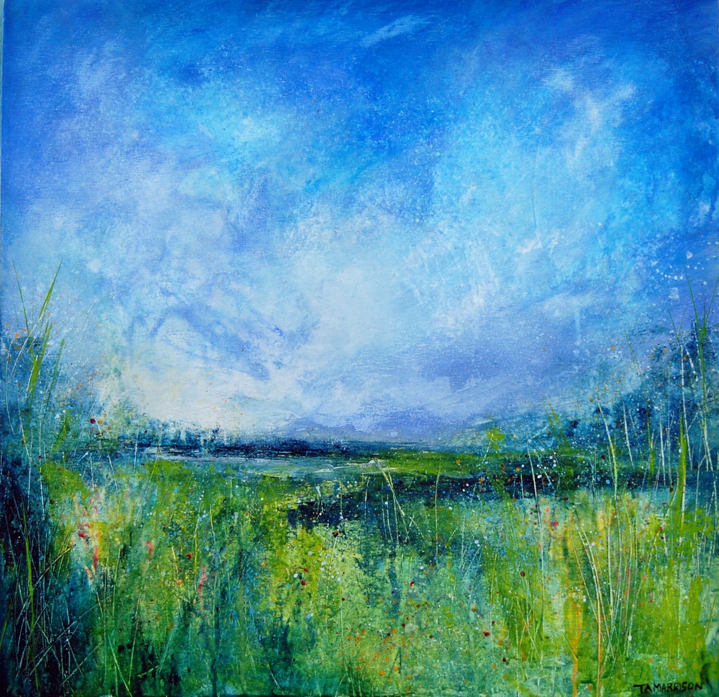 Original Abstract Landscape Painting