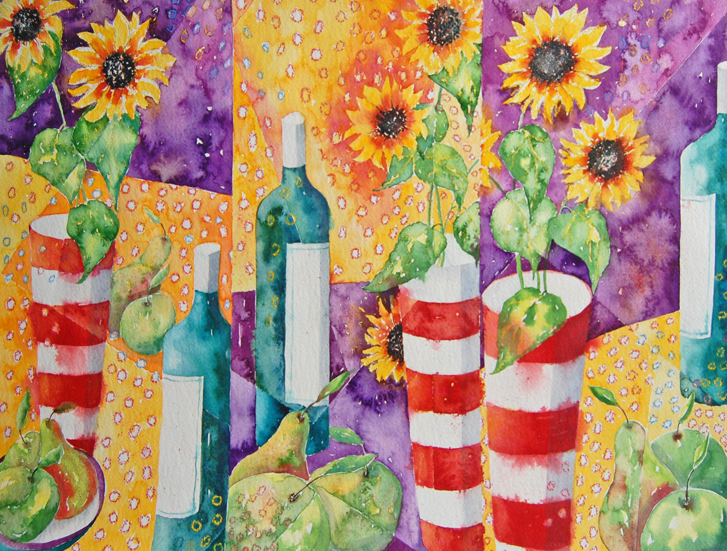 Sunflower Still Life - Original Painting