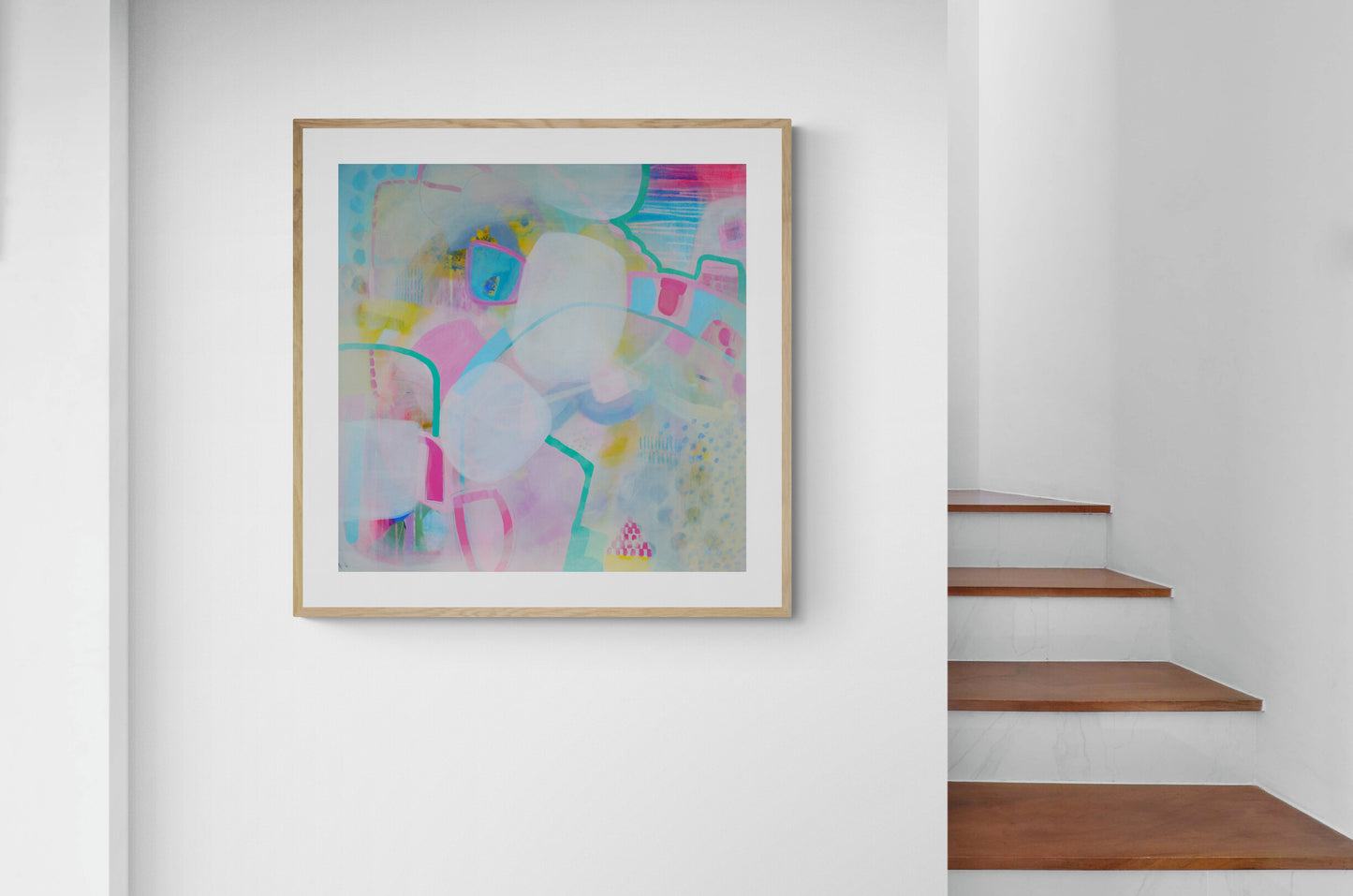 Large Abstract Art Giclee Print on Stretched Canvas or Fine Art Paper