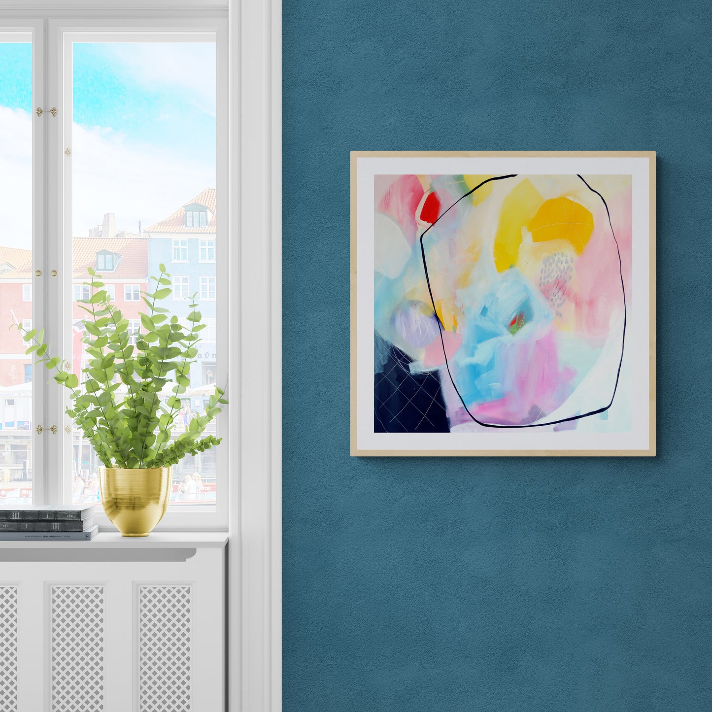 Modern Abstract Art Giclee Print on Stretched Canvas or Fine Art Paper