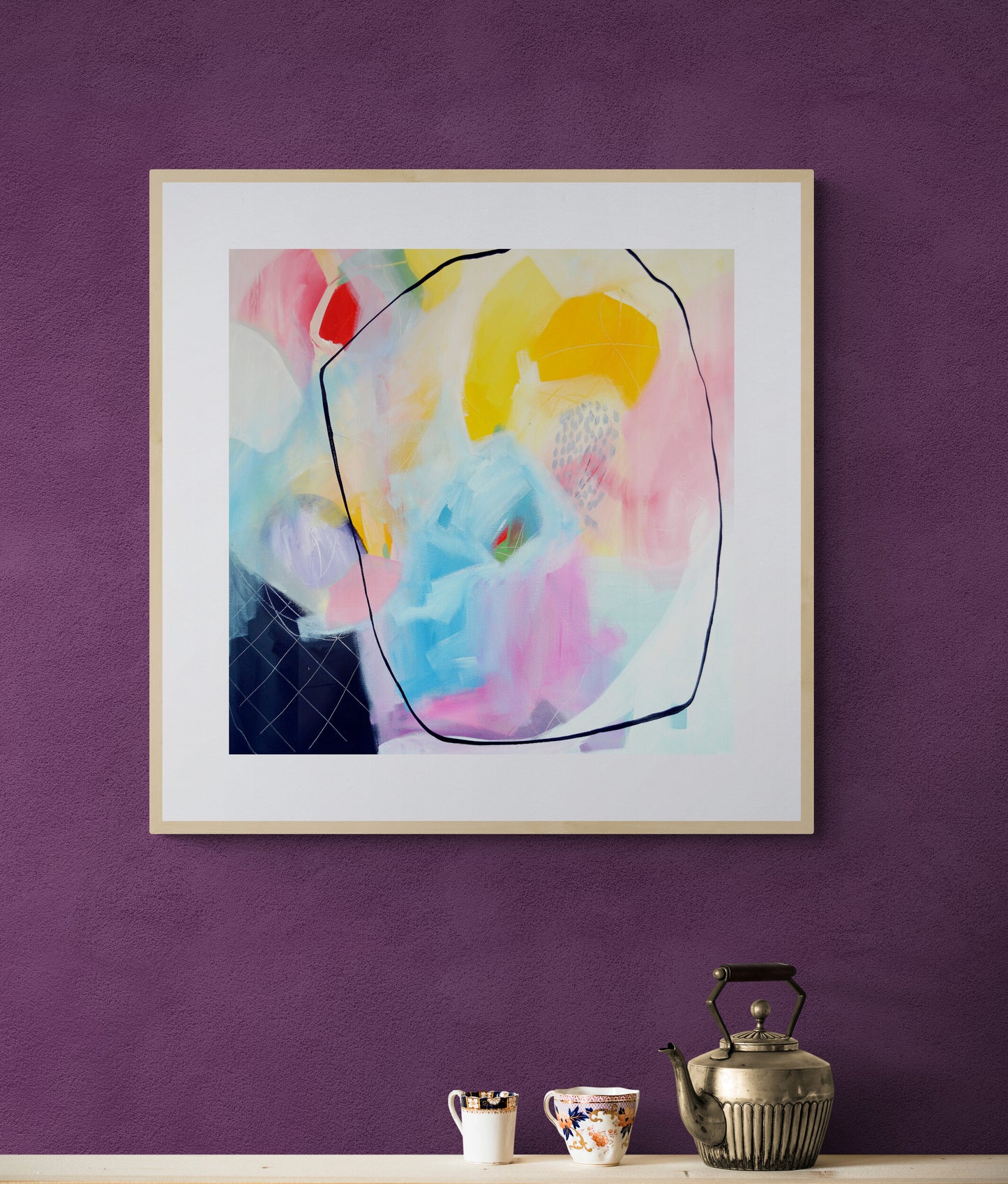 Modern Abstract Art Giclee Print on Stretched Canvas or Fine Art Paper