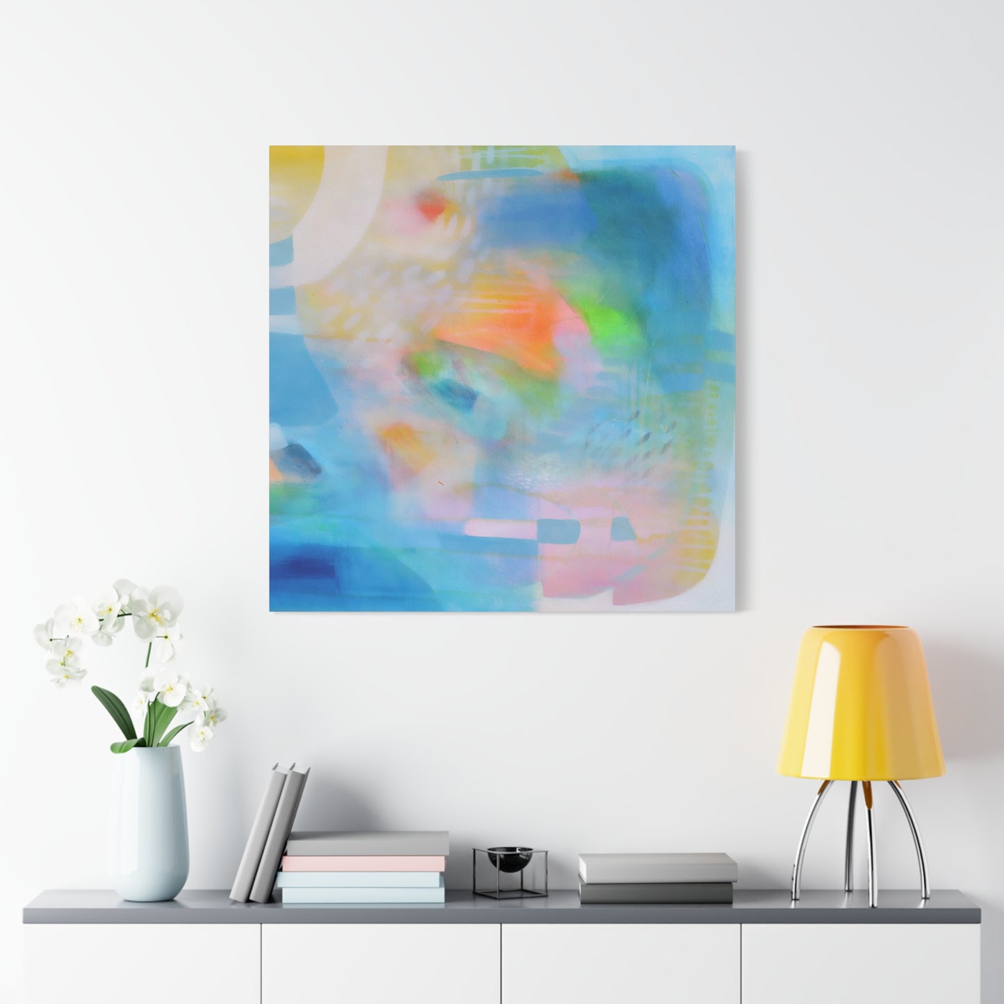 Blue Abstract Canvas Art Print