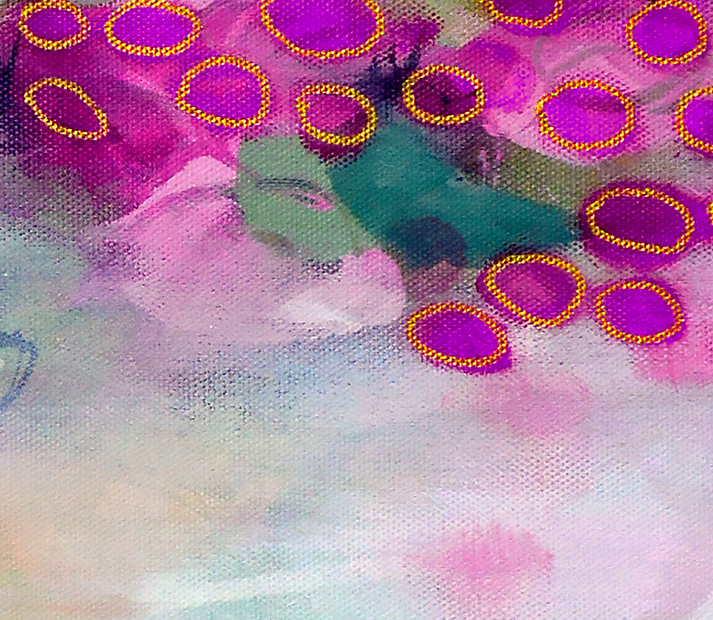 Pink Abstract Art Giclee Print on Stretched Canvas or Fine Art Paper