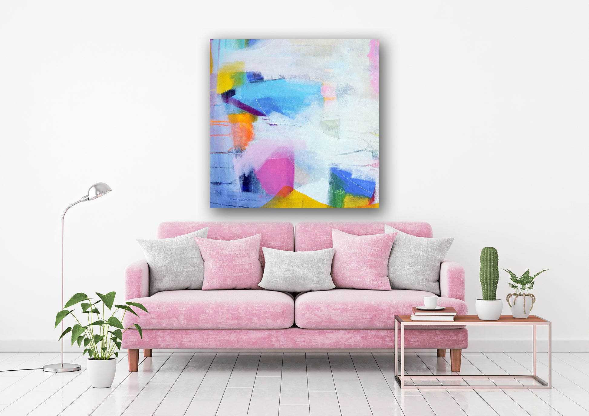 large abstract art canvas