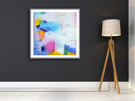 colourful abstract art print
