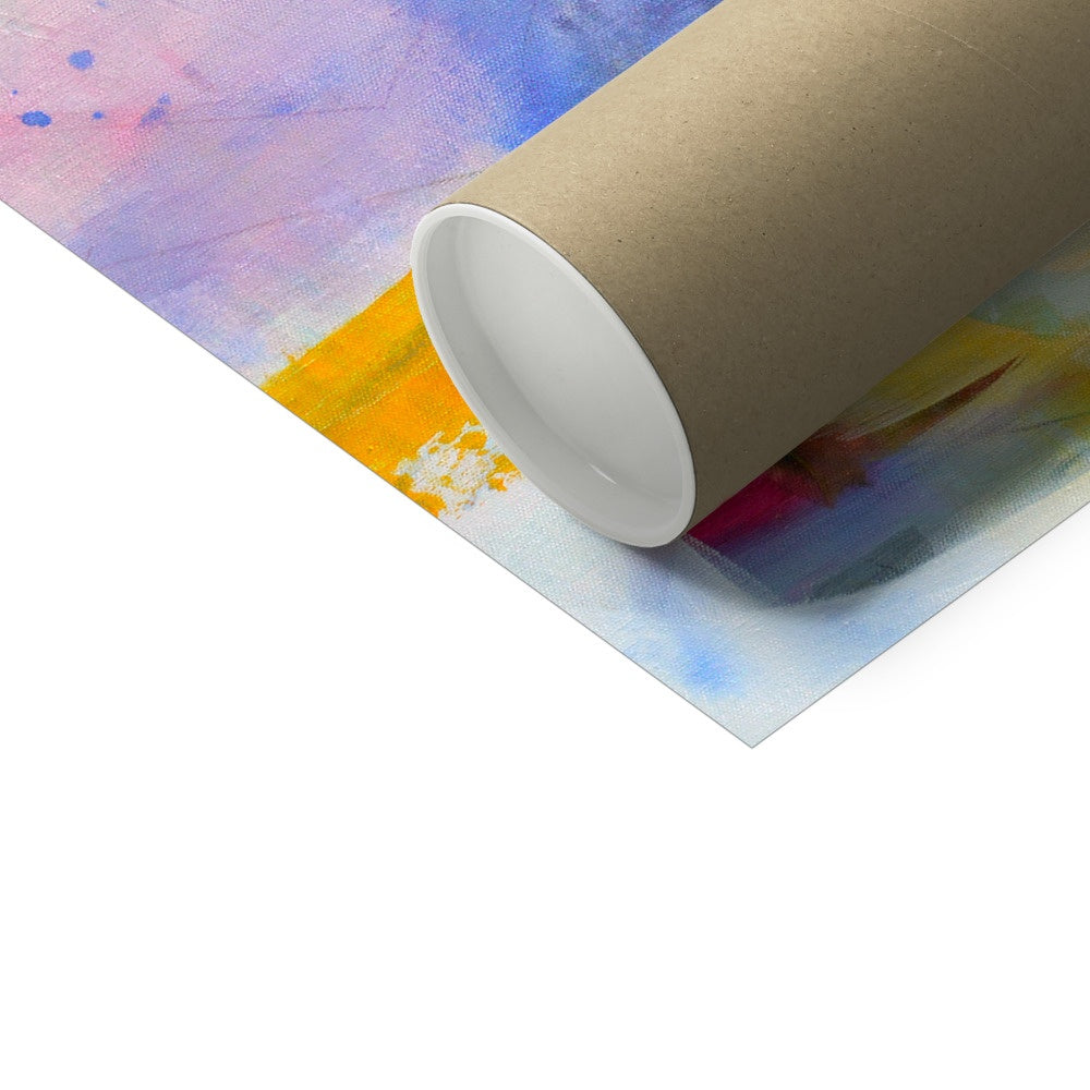 Colourful Contemporary Multicoloured Abstract Wall Art Print