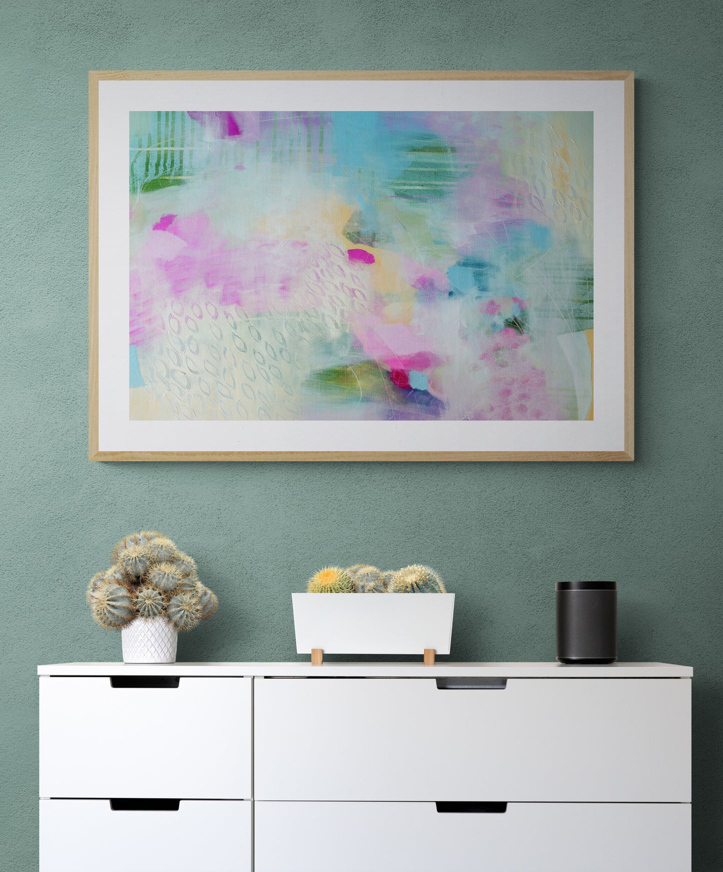 Vibrant Abstract Art Giclee Print on Stretched Canvas or Fine Art Paper - IL20