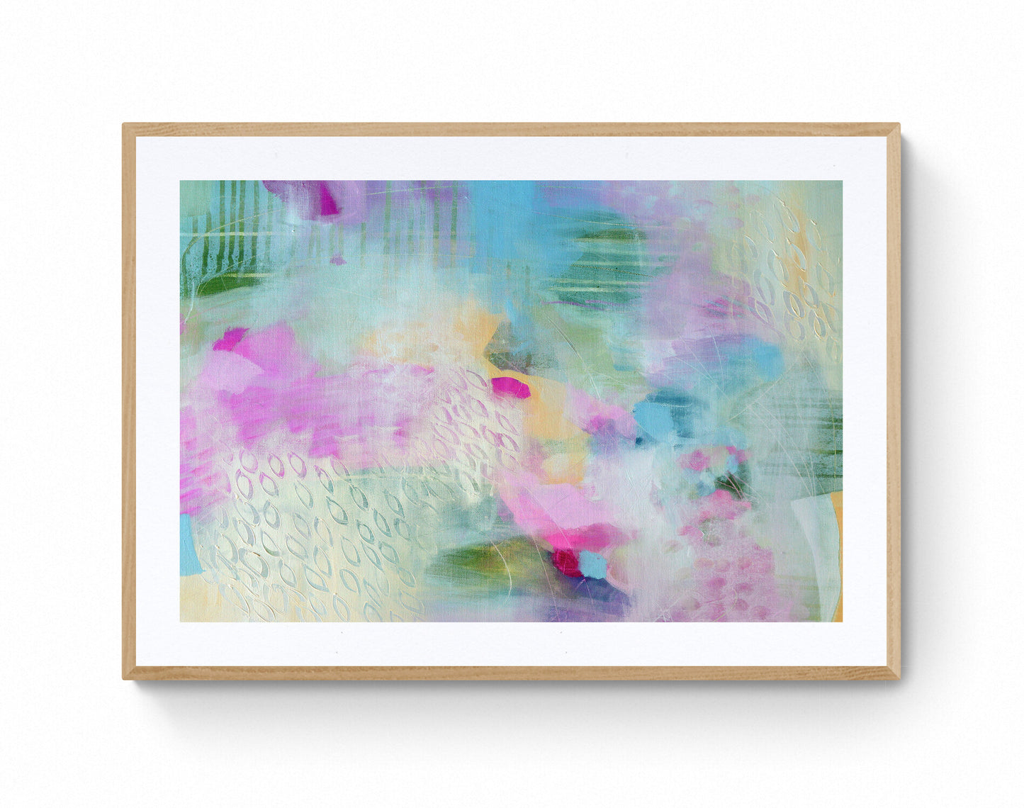 Vibrant Abstract Art Giclee Print on Stretched Canvas or Fine Art Paper - IL20