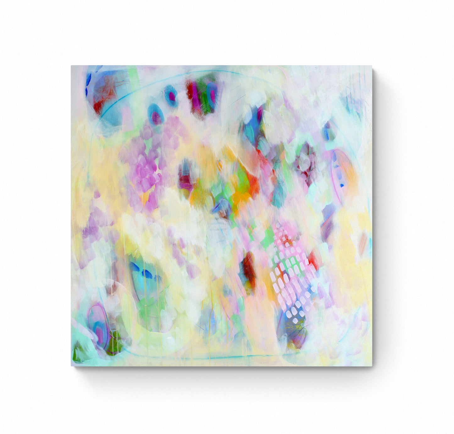 Pastel Colours Abstract Art Giclee Print on Stretched Canvas or Fine Art Paper - IL23