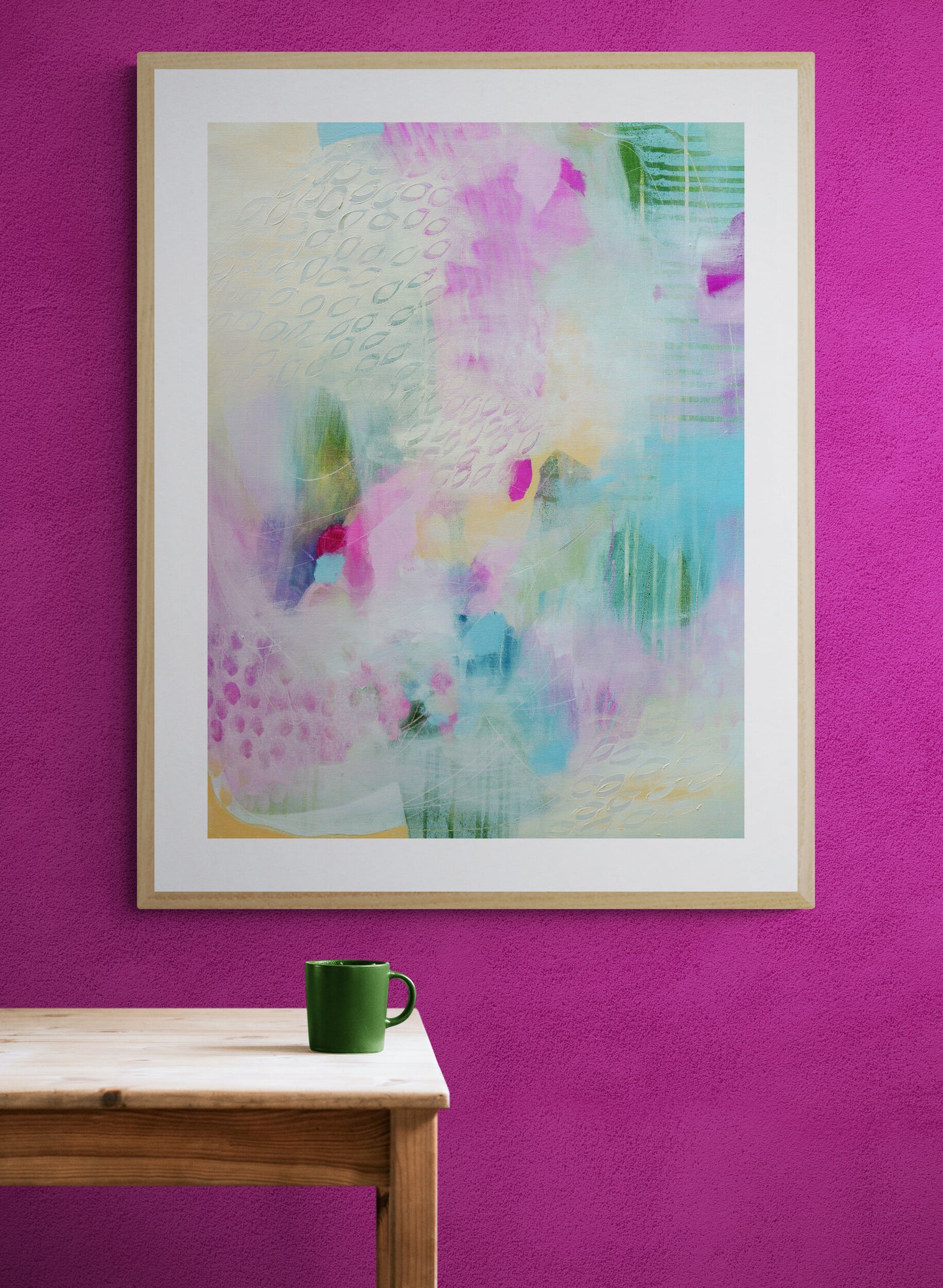 Vibrant Abstract Art Giclee Print on Stretched Canvas or Fine Art Paper - IL20