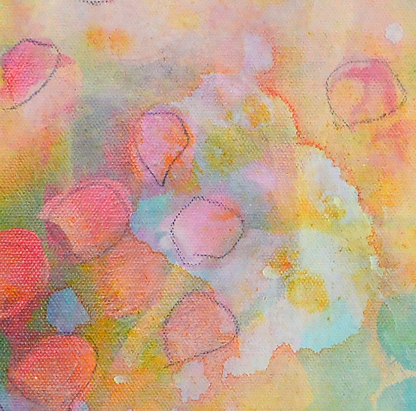 Pink Abstract Art Giclee Print on Stretched Canvas or Fine Art Paper - IL15