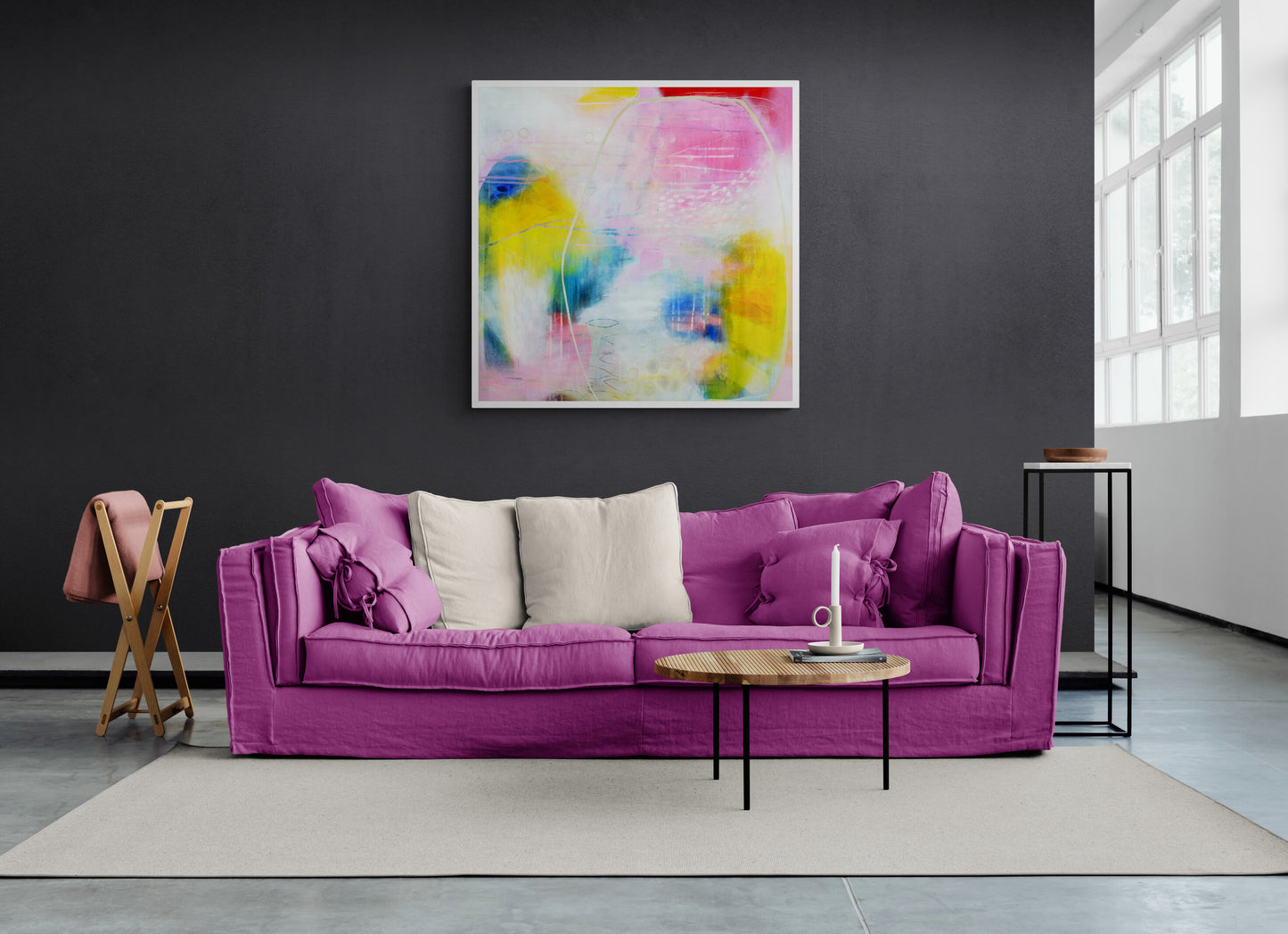 Contemporary Abstract Art Giclee Print on Stretched Canvas or Fine Art Paper - ML1