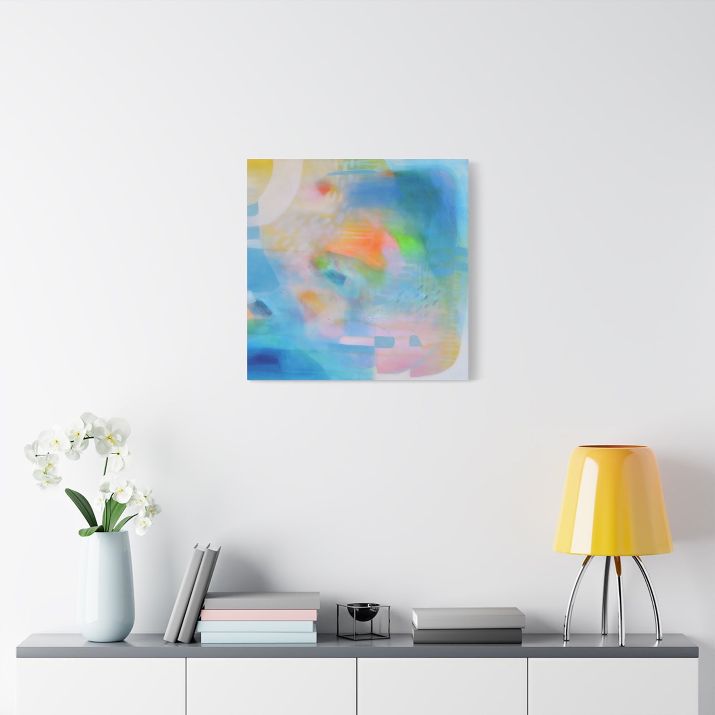 Blue Abstract Canvas Art Print