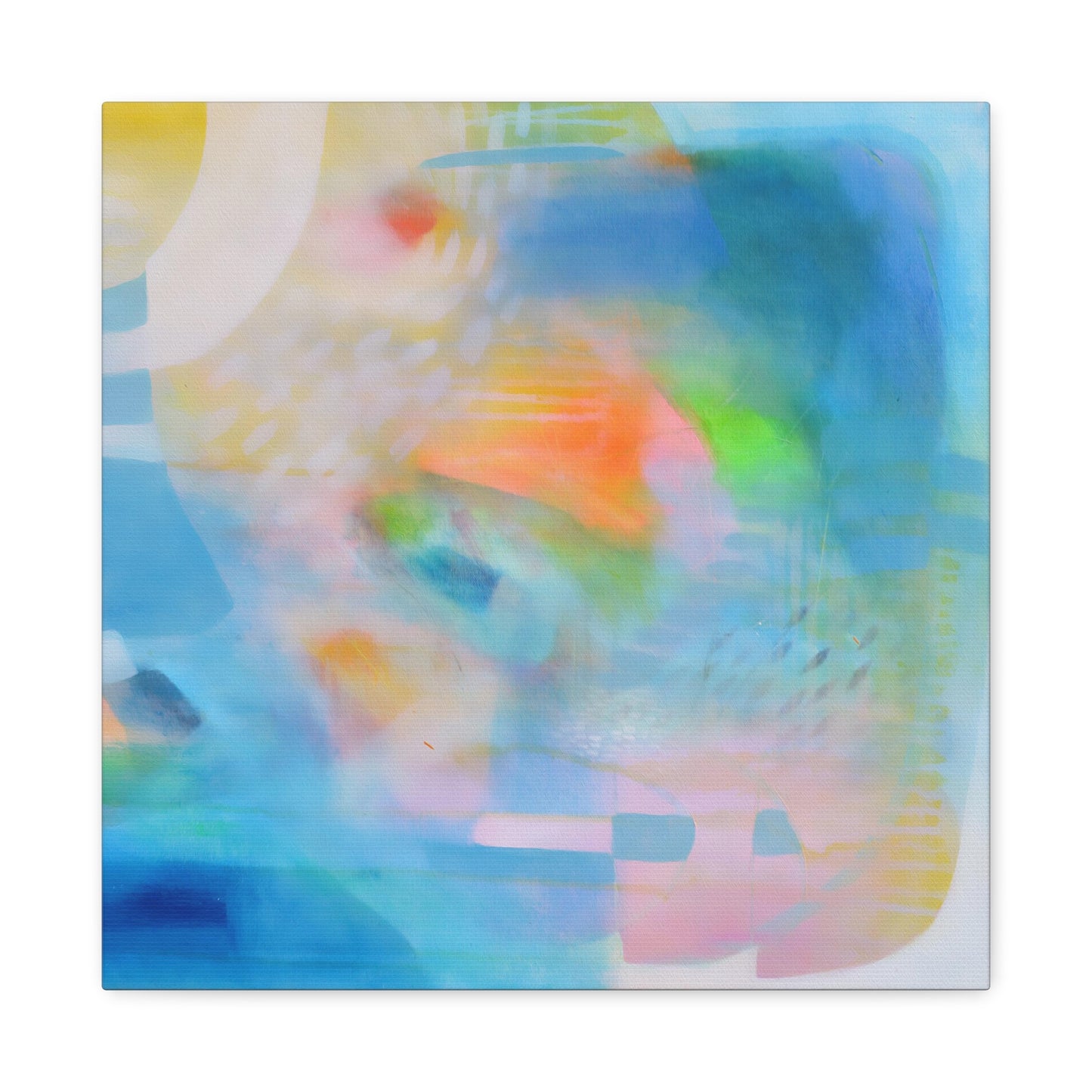 Blue Abstract Canvas Art Print