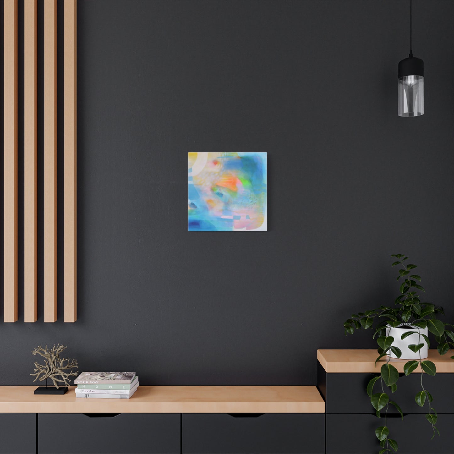 Blue Abstract Canvas Art Print