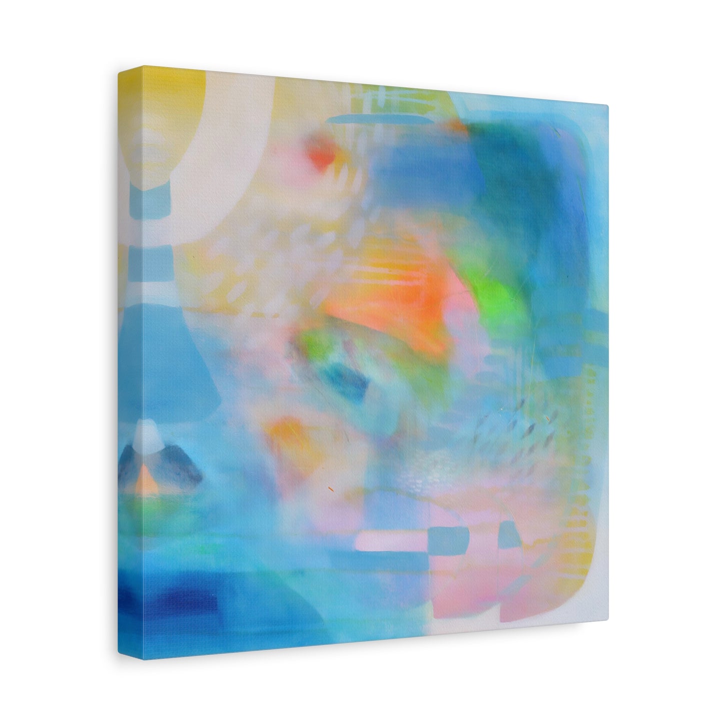 Blue Abstract Canvas Art Print