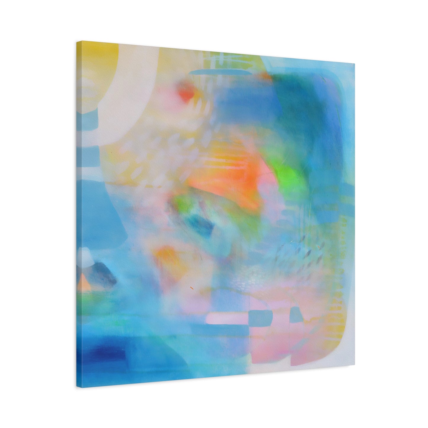 Blue Abstract Canvas Art Print