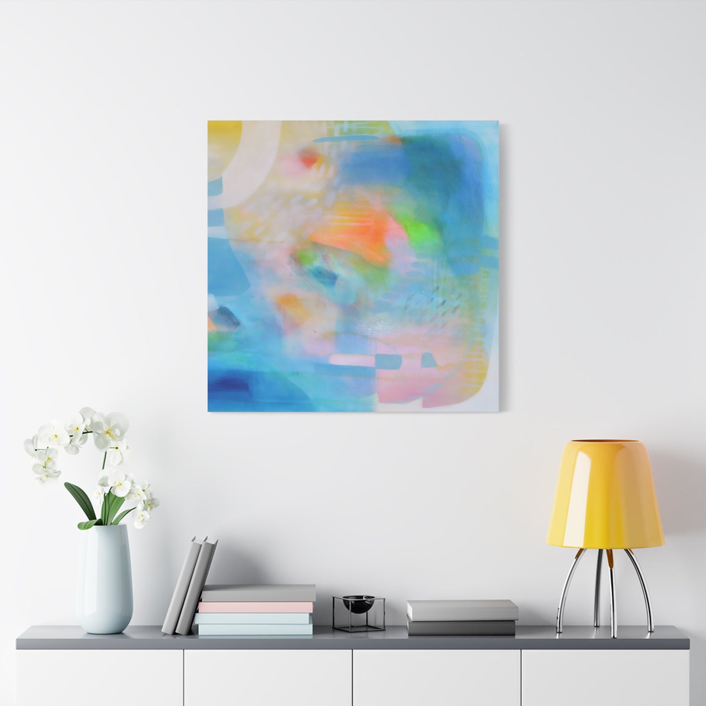 Blue Abstract Canvas Art Print