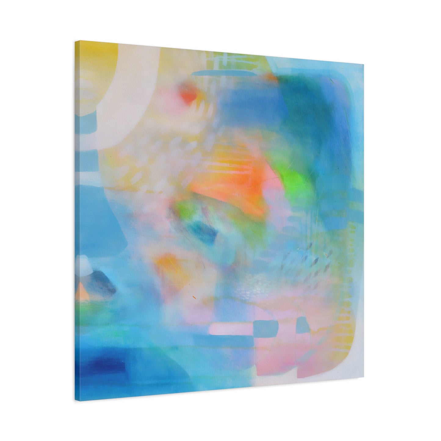 Blue Abstract Canvas Art Print