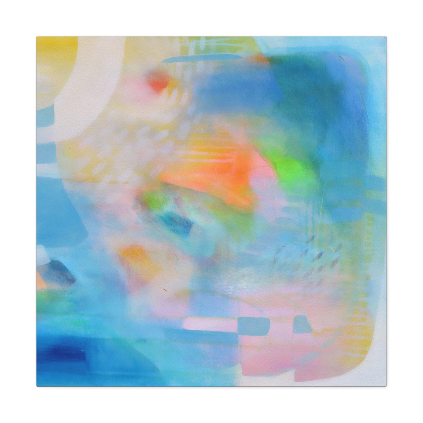 Blue Abstract Canvas Art Print