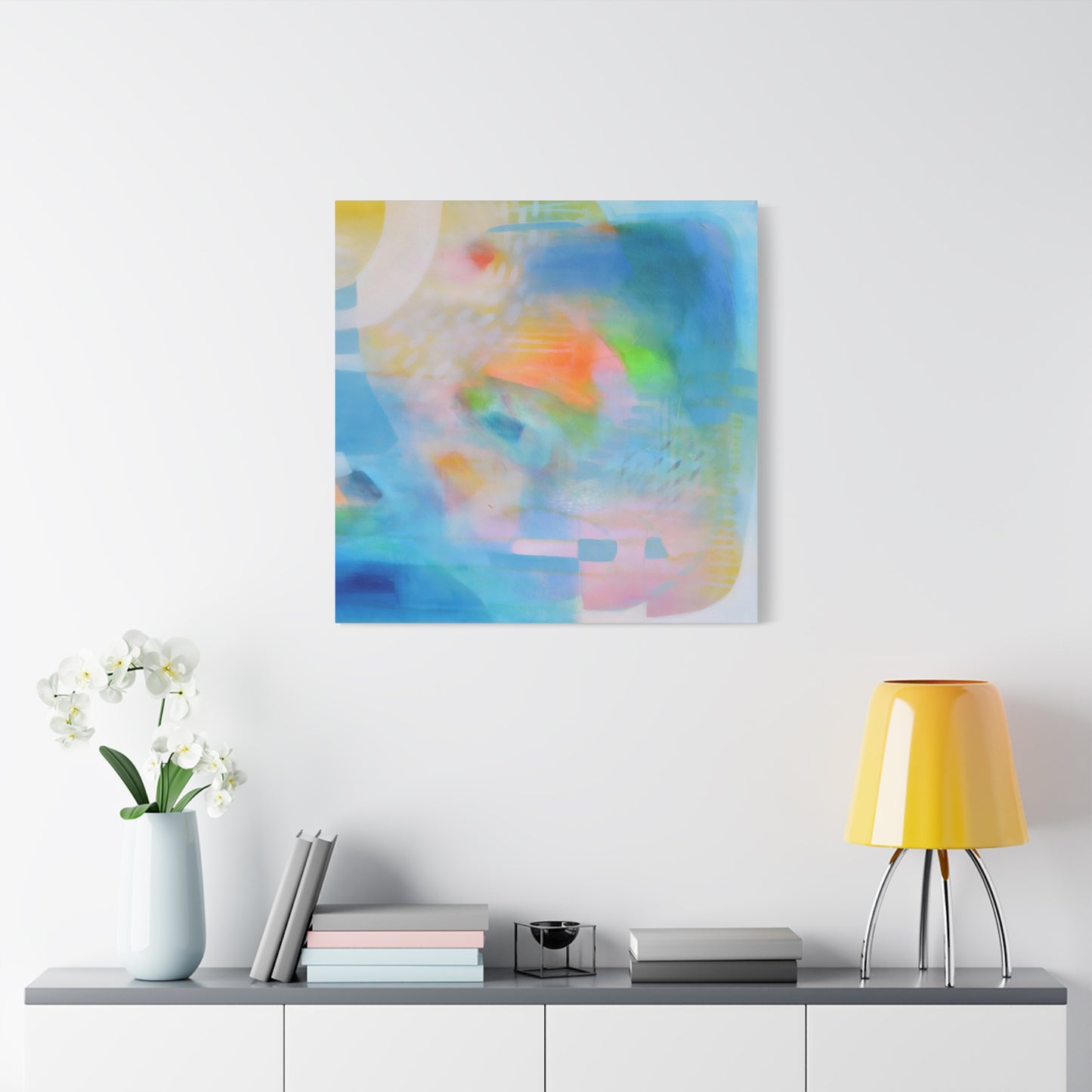 Blue Abstract Canvas Art Print