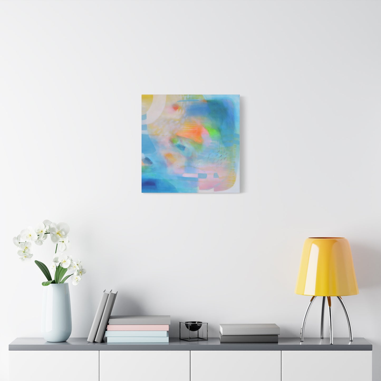 Blue Abstract Canvas Art Print