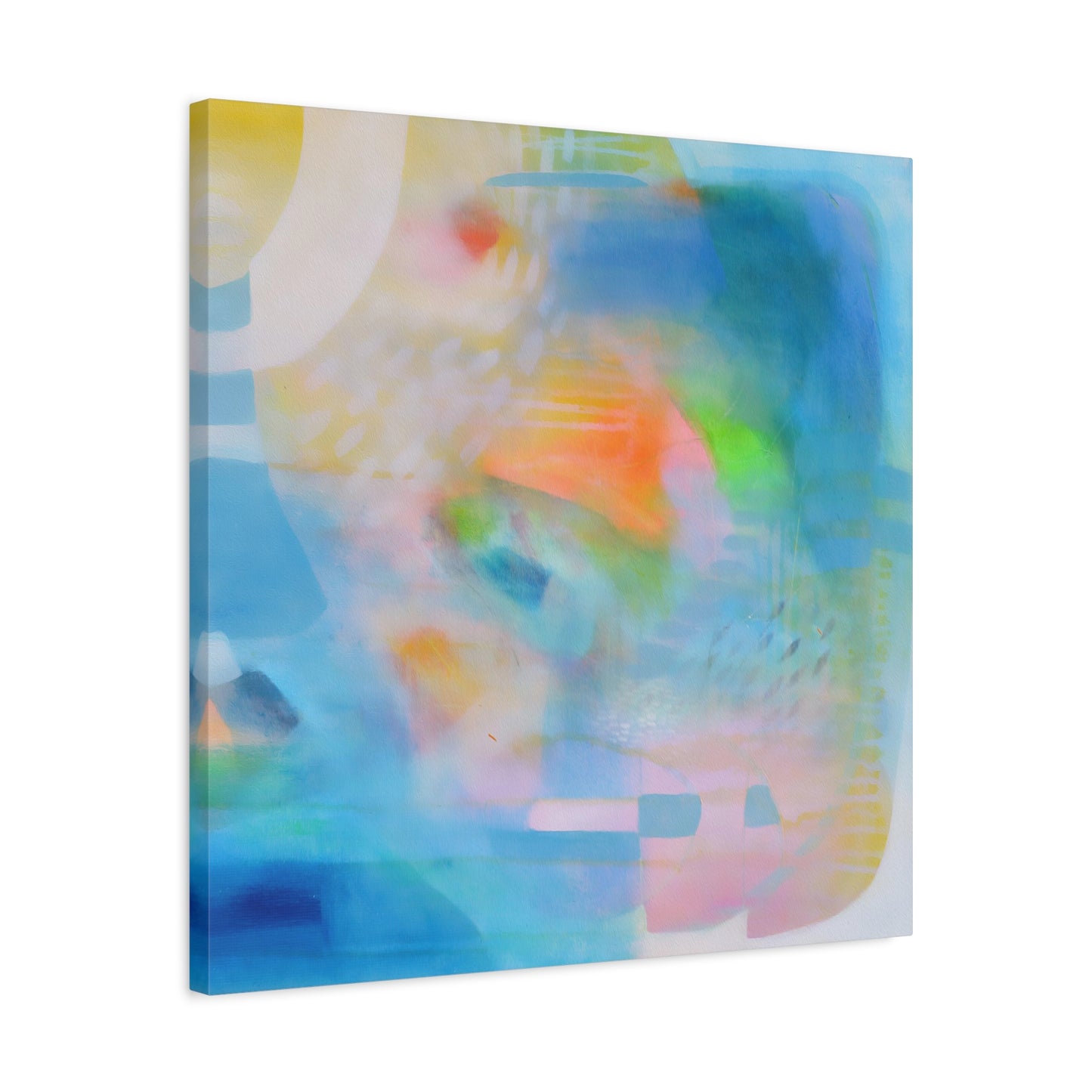 Blue Abstract Canvas Art Print