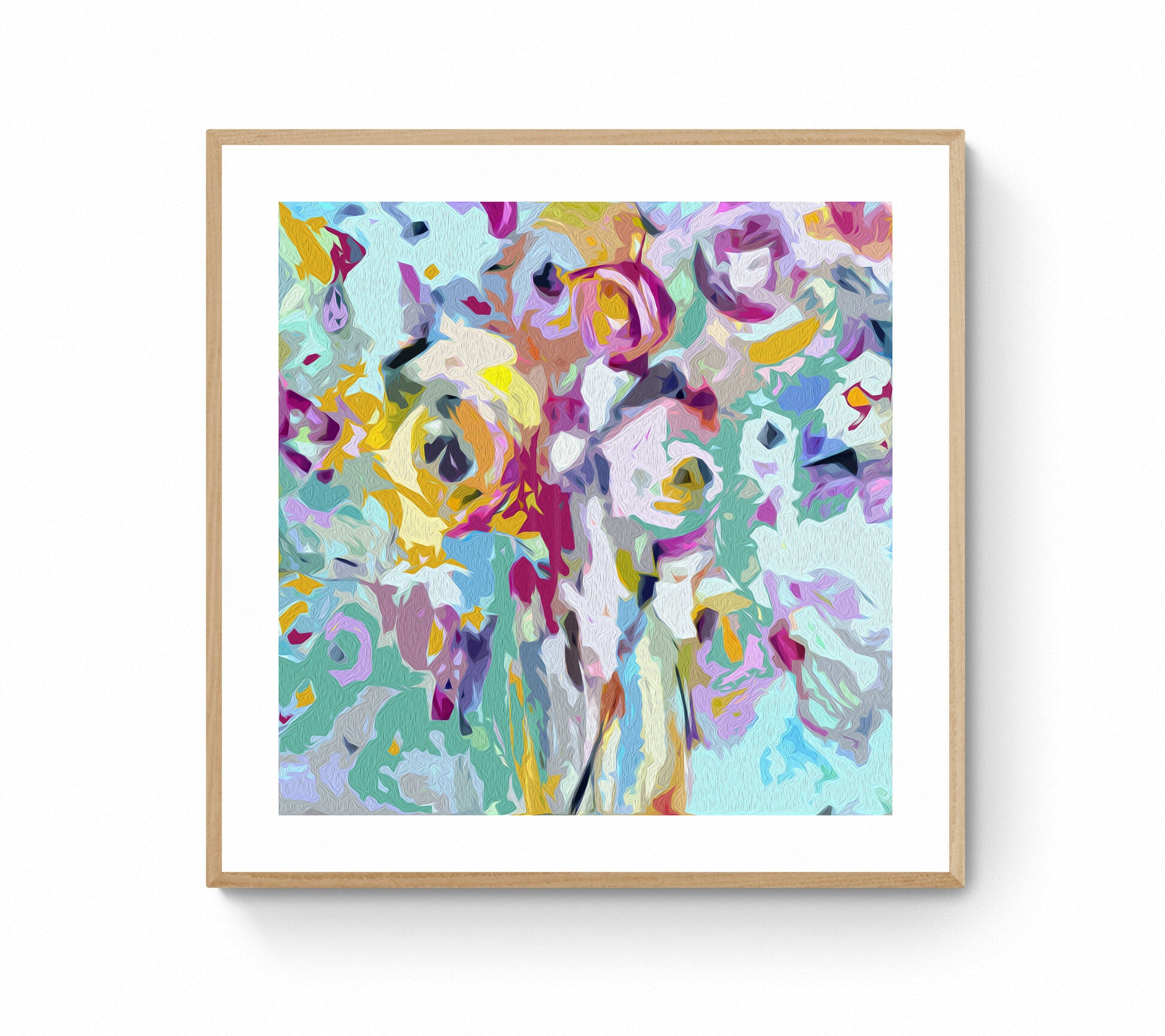 abstract flower still life print