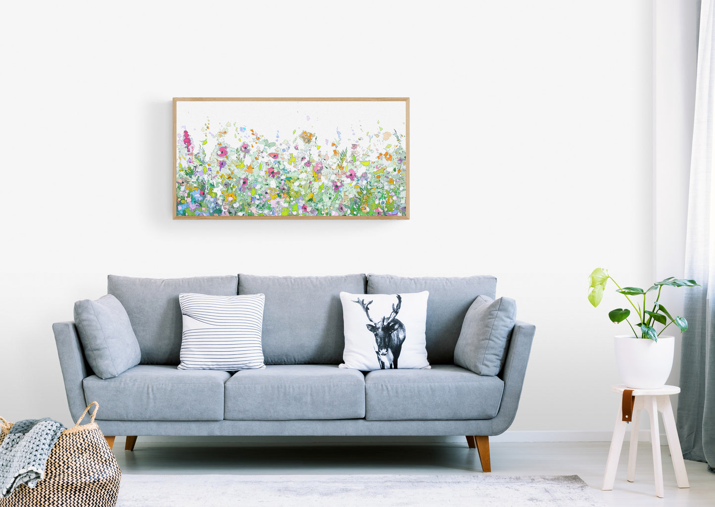 floral wall art for living room or bedroom