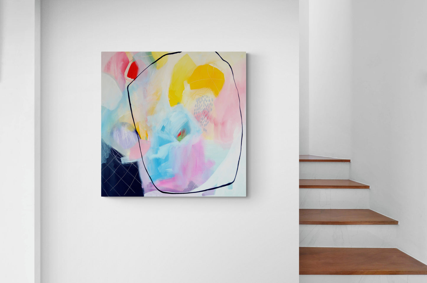 Modern Abstract Art Giclee Print on Stretched Canvas or Fine Art Paper