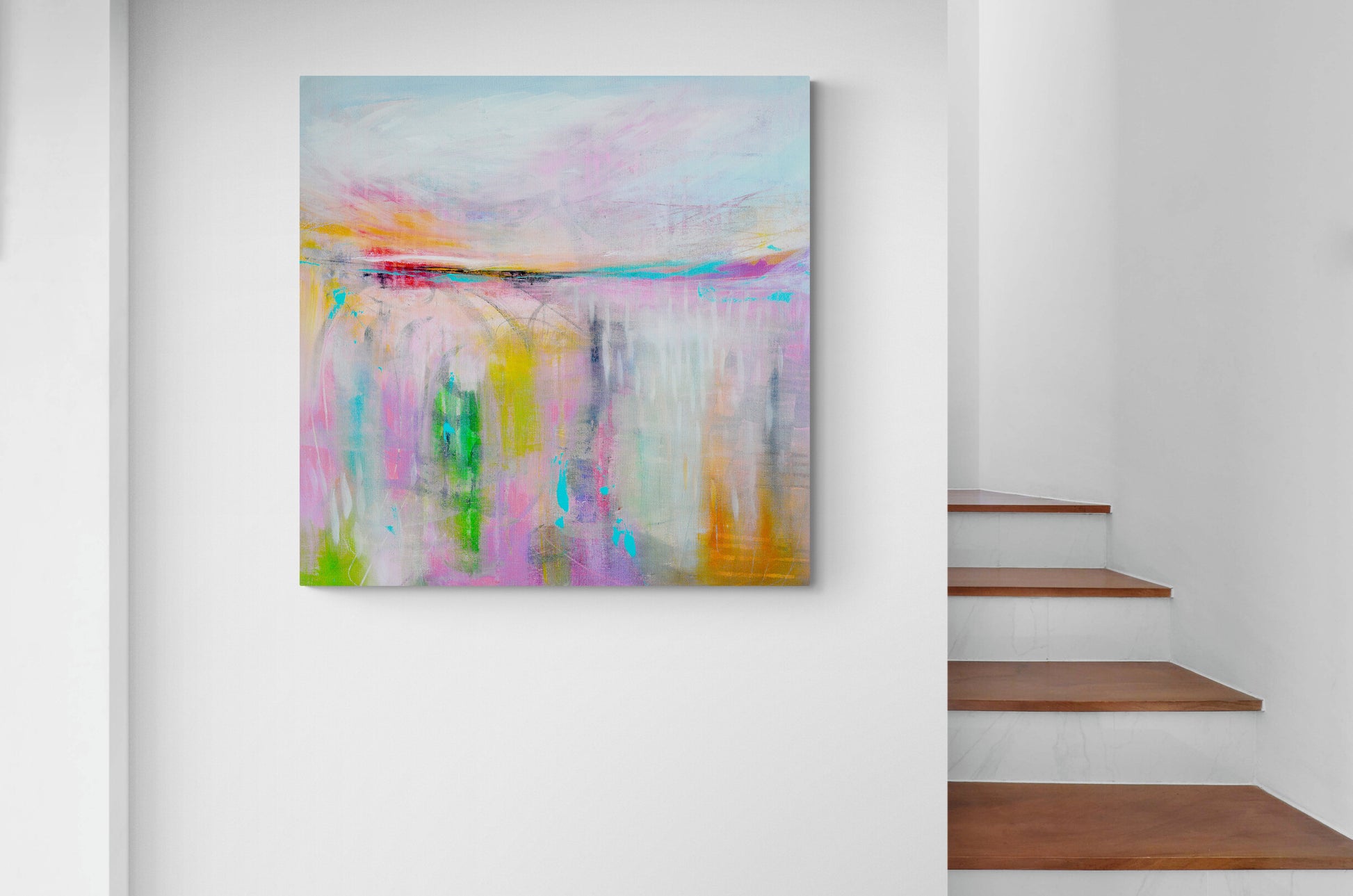 abstract landscape canvas print