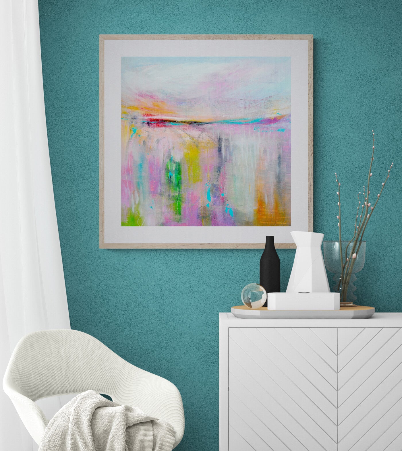 colourful abstract landscape art