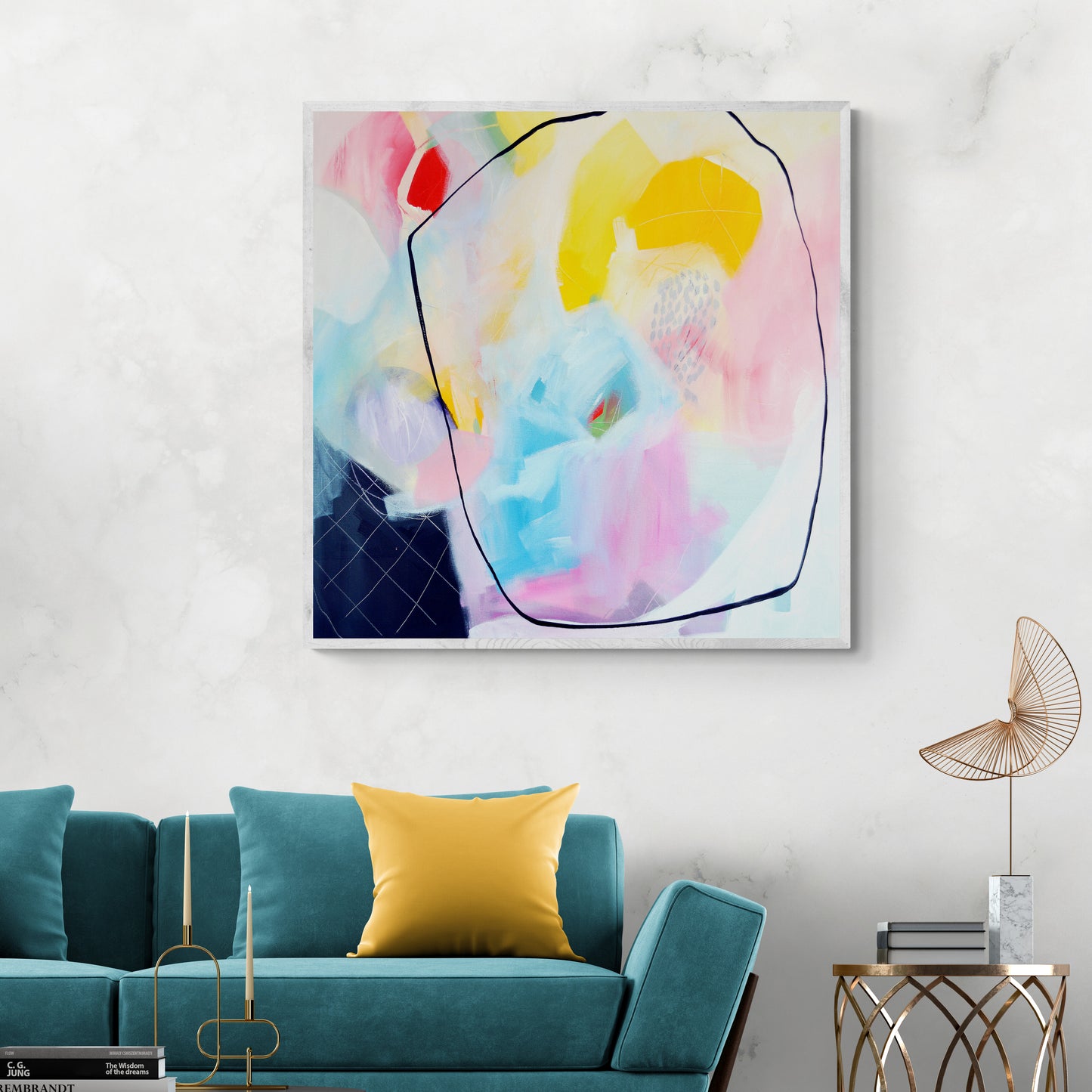 Modern Abstract Art Giclee Print on Stretched Canvas or Fine Art Paper