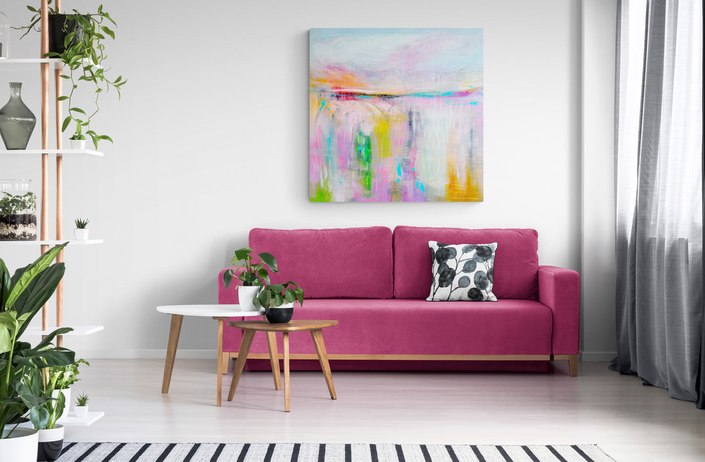 large abstract landscape painting print