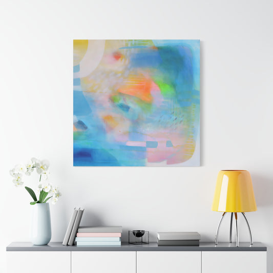 Blue Abstract Canvas Art Print