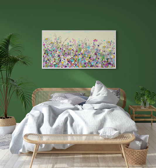 pretty flower meadow art